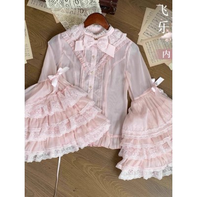 Urtto Flying Horse Bell Sleeve Blouse(1st Pre-Order/Full Payment Without Shipping)